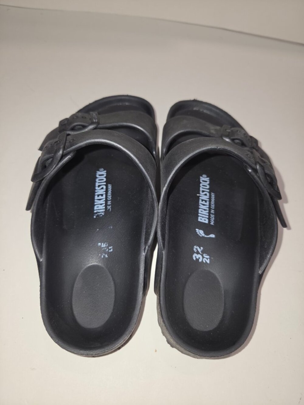 Birkenstock Youth Sandals Size 32/205 Black Made In German - Picture 2 of 7